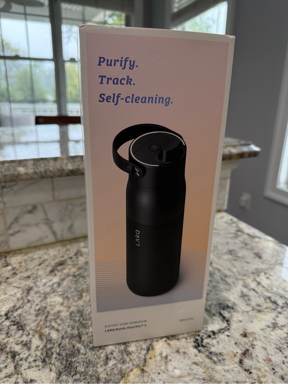 LARQ Bottle PureVis 2 in Obsidian Black